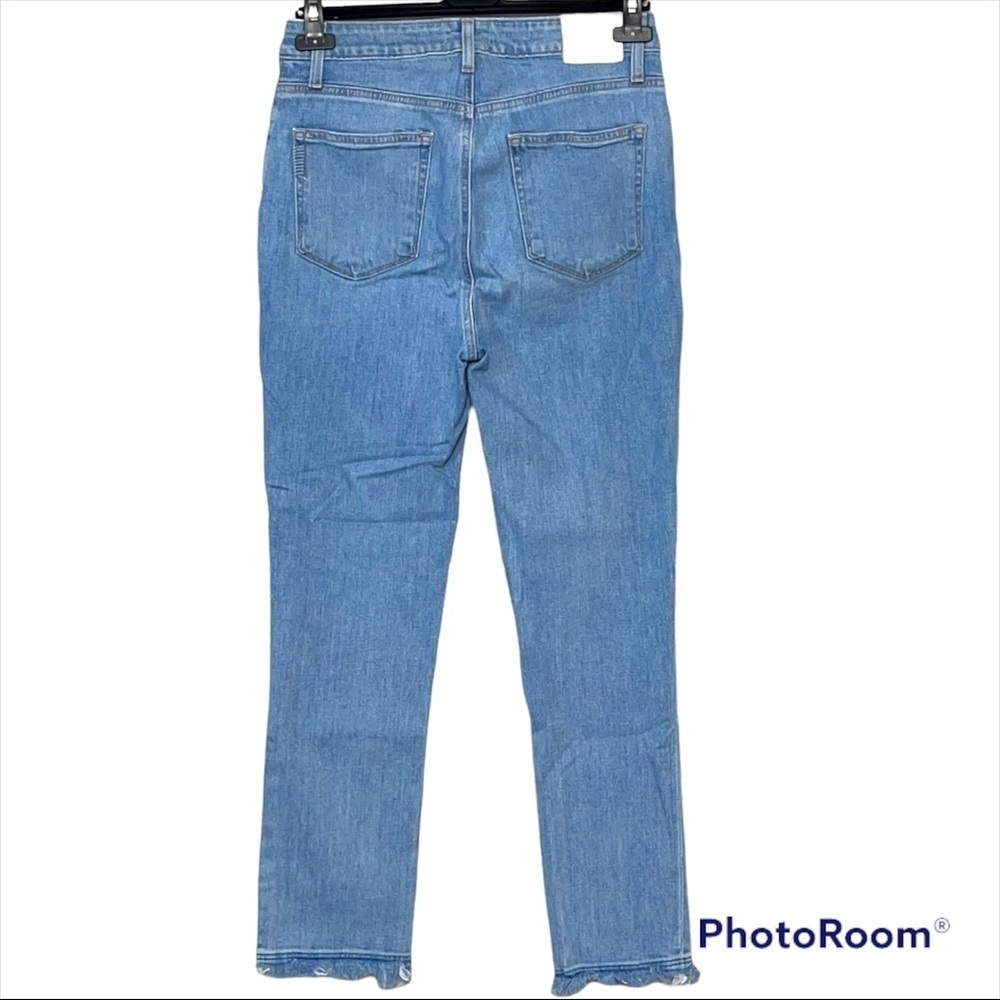 Paige Sarah Slim Ripped Hem Mako Jeans Sz 30 - Picture 2 of 9